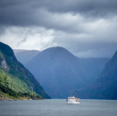 Kongeskipet i Aurlandsfjorden 2021. Foto: Heiko Junge, NTB