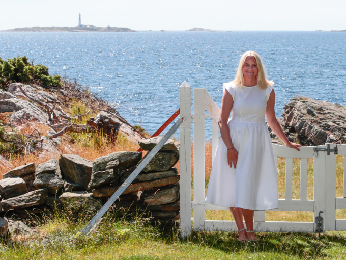 Om sommeren er Kronprinsfamilien ofte på Dvergsøya utenfor Kristiansand. Foto: Lise Åserud, NTB scanpix