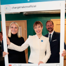 Presideanta ja Ruvdnaprinsabárra Norwegian-Estonian Business Forumis. Govva: Lise Åserud, NTB Scanpix