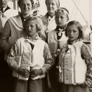 Princess Astrid and Princess Ragnhild on board the USS American Legion on their way to the US, August 1940. Photo: The Royal Collections