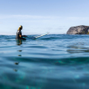 Kronprinsfamilien surfer i Hoddevik ved Stad. Foto: Fjordlapse Photography