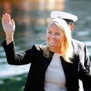 Ruvdnaprinseassa boahtá Tvedestrandii (Govva: Gorm Kallestad / Scanpix)