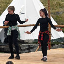 Stjerneskudd danset for Kongeparet. Foto: Sven Gj. Gjeruldsen, Det kongelige hoff