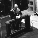 Gonagas Olav sivdnádallui Nidarisdomenis 22. 6. 1958 (Govva: Aktuell, Scanpix) 