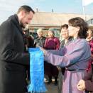 Ruvdnaprinsa Haakon guossástalai Mongolias skábmamánu 3.-6. beivviid UNDP goodwillambassadevran  (Govva: D. Rentsendorj, Montsame news agency)
