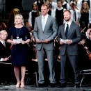 Siren Sundby, Olaf Tufte og Kjetil André Aamodt brakte hilsener fra Idretten (Foto: Stian Lysberg Solum / NTB scanpix)