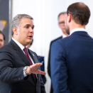 Kronprins Haakon besøkte Colombia for UNDP i februar 2019. - Ingenting er viktigere for utvikling enn fred, sa Kronprinsen etter møte med Colombias president, Iván Duque. Foto: FN-sambandet / Eivind Oskarson