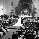 Vielse. De kongelige gjestene sitter på hver side. NTB-arkivfoto / Scanpix