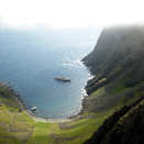 Kongeskipet i Hornvika ved Nordkapp-platået. Foto: Trond Trondsen / Scanpix
